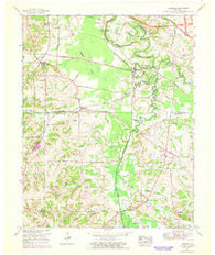 Symsonia Kentucky Historical topographic map, 1:24000 scale, 7.5 X 7.5 Minute, Year 1951