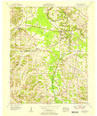 Symsonia Kentucky Historical topographic map, 1:24000 scale, 7.5 X 7.5 Minute, Year 1951