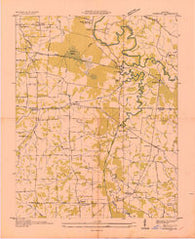 Symsonia Kentucky Historical topographic map, 1:24000 scale, 7.5 X 7.5 Minute, Year 1936