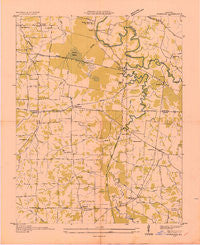 Symsonia Kentucky Historical topographic map, 1:24000 scale, 7.5 X 7.5 Minute, Year 1936