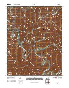 Tallega Kentucky Historical topographic map, 1:24000 scale, 7.5 X 7.5 Minute, Year 2010