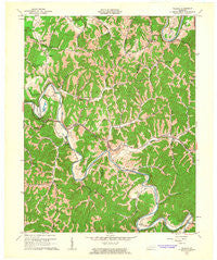 Tallega Kentucky Historical topographic map, 1:24000 scale, 7.5 X 7.5 Minute, Year 1961