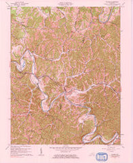 Tallega Kentucky Historical topographic map, 1:24000 scale, 7.5 X 7.5 Minute, Year 1961