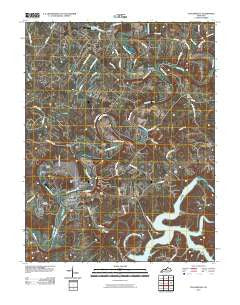 Taylorsville Kentucky Historical topographic map, 1:24000 scale, 7.5 X 7.5 Minute, Year 2010