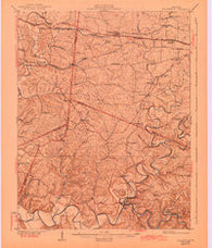 Taylorsville Kentucky Historical topographic map, 1:62500 scale, 15 X 15 Minute, Year 1929