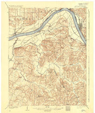Tell City Indiana Historical topographic map, 1:62500 scale, 15 X 15 Minute, Year 1903