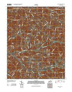 Temple Hill Kentucky Historical topographic map, 1:24000 scale, 7.5 X 7.5 Minute, Year 2010