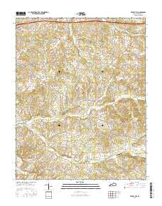 Temple Hill Kentucky Current topographic map, 1:24000 scale, 7.5 X 7.5 Minute, Year 2016