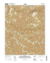 Thomas Kentucky Current topographic map, 1:24000 scale, 7.5 X 7.5 Minute, Year 2016