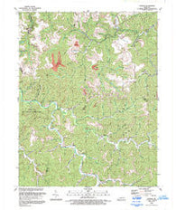 Thomas Kentucky Historical topographic map, 1:24000 scale, 7.5 X 7.5 Minute, Year 1992