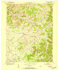 Tollesboro Kentucky Historical topographic map, 1:24000 scale, 7.5 X 7.5 Minute, Year 1953