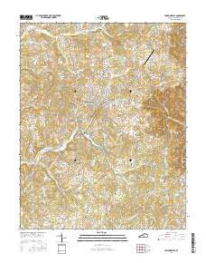 Tompkinsville Kentucky Current topographic map, 1:24000 scale, 7.5 X 7.5 Minute, Year 2016