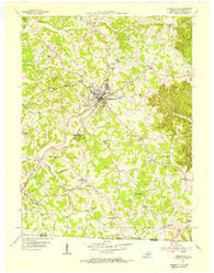 Tompkinsville Kentucky Historical topographic map, 1:24000 scale, 7.5 X 7.5 Minute, Year 1954