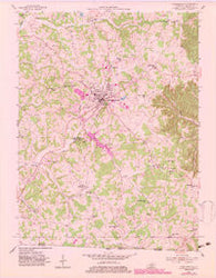 Tompkinsville Kentucky Historical topographic map, 1:24000 scale, 7.5 X 7.5 Minute, Year 1954