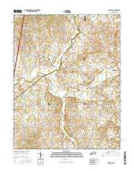 Tonieville Kentucky Current topographic map, 1:24000 scale, 7.5 X 7.5 Minute, Year 2016