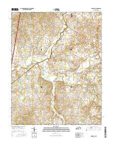 Tonieville Kentucky Current topographic map, 1:24000 scale, 7.5 X 7.5 Minute, Year 2016