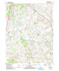 Tonieville Kentucky Historical topographic map, 1:24000 scale, 7.5 X 7.5 Minute, Year 1992