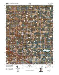 Trenton Kentucky Historical topographic map, 1:24000 scale, 7.5 X 7.5 Minute, Year 2010