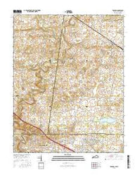 Trenton Kentucky Current topographic map, 1:24000 scale, 7.5 X 7.5 Minute, Year 2016