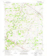 Trenton Kentucky Historical topographic map, 1:24000 scale, 7.5 X 7.5 Minute, Year 1974
