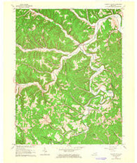 Tygarts Valley Kentucky Historical topographic map, 1:24000 scale, 7.5 X 7.5 Minute, Year 1962