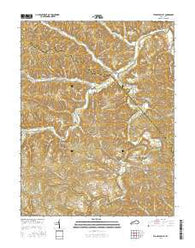 Tygarts Valley Kentucky Current topographic map, 1:24000 scale, 7.5 X 7.5 Minute, Year 2016