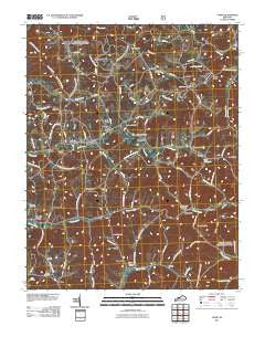 Tyner Kentucky Historical topographic map, 1:24000 scale, 7.5 X 7.5 Minute, Year 2011