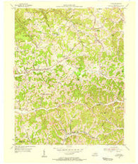 Tyner Kentucky Historical topographic map, 1:24000 scale, 7.5 X 7.5 Minute, Year 1953