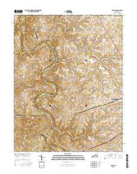 Tyrone Kentucky Current topographic map, 1:24000 scale, 7.5 X 7.5 Minute, Year 2016