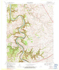 Tyrone Kentucky Historical topographic map, 1:24000 scale, 7.5 X 7.5 Minute, Year 1967