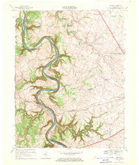 Tyrone Kentucky Historical topographic map, 1:24000 scale, 7.5 X 7.5 Minute, Year 1967
