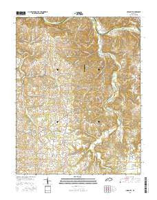 Union City Kentucky Current topographic map, 1:24000 scale, 7.5 X 7.5 Minute, Year 2016
