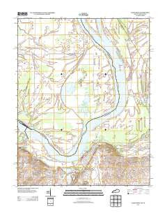Uniontown Kentucky Historical topographic map, 1:24000 scale, 7.5 X 7.5 Minute, Year 2013