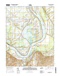 Uniontown Kentucky Current topographic map, 1:24000 scale, 7.5 X 7.5 Minute, Year 2016