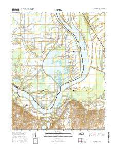 Uniontown Kentucky Current topographic map, 1:24000 scale, 7.5 X 7.5 Minute, Year 2016