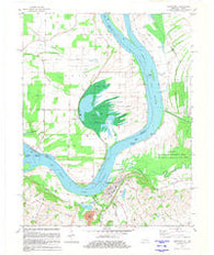 Uniontown Kentucky Historical topographic map, 1:24000 scale, 7.5 X 7.5 Minute, Year 1981