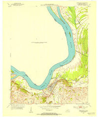 Uniontown Kentucky Historical topographic map, 1:24000 scale, 7.5 X 7.5 Minute, Year 1952