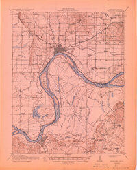 Uniontown Kentucky Historical topographic map, 1:62500 scale, 15 X 15 Minute, Year 1917