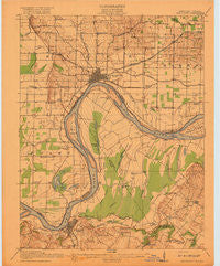 Uniontown Kentucky Historical topographic map, 1:62500 scale, 15 X 15 Minute, Year 1917