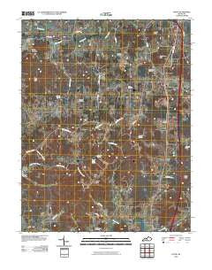 Upton Kentucky Historical topographic map, 1:24000 scale, 7.5 X 7.5 Minute, Year 2010