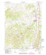 Upton Kentucky Historical topographic map, 1:24000 scale, 7.5 X 7.5 Minute, Year 1967