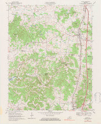 Upton Kentucky Historical topographic map, 1:24000 scale, 7.5 X 7.5 Minute, Year 1979