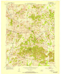 Utica Kentucky Historical topographic map, 1:24000 scale, 7.5 X 7.5 Minute, Year 1953