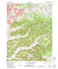 Valley Station Kentucky Historical topographic map, 1:24000 scale, 7.5 X 7.5 Minute, Year 1982