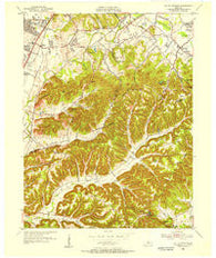 Valley Station Kentucky Historical topographic map, 1:24000 scale, 7.5 X 7.5 Minute, Year 1955