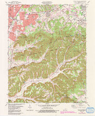 Valley Station Kentucky Historical topographic map, 1:24000 scale, 7.5 X 7.5 Minute, Year 1982