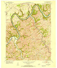 Valley View Kentucky Historical topographic map, 1:24000 scale, 7.5 X 7.5 Minute, Year 1952