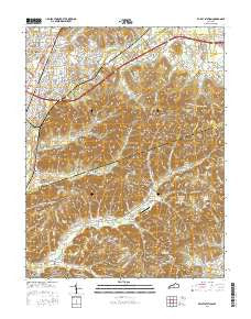 Valley Station Kentucky Current topographic map, 1:24000 scale, 7.5 X 7.5 Minute, Year 2016
