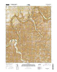 Valley View Kentucky Current topographic map, 1:24000 scale, 7.5 X 7.5 Minute, Year 2016