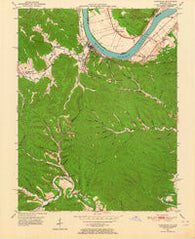 Vanceburg Kentucky Historical topographic map, 1:24000 scale, 7.5 X 7.5 Minute, Year 1949